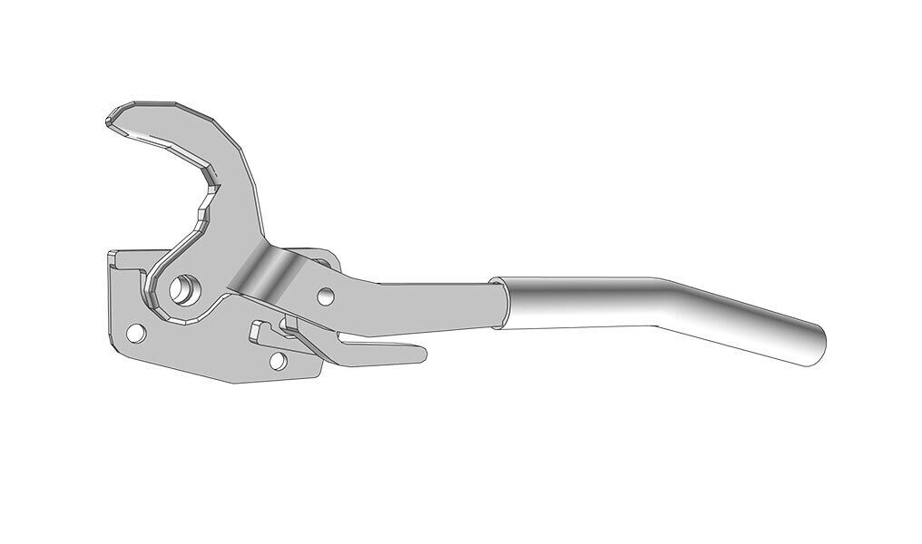 Edscha dropside locking gear - front left/rear right - for Edscha sliding bow roof