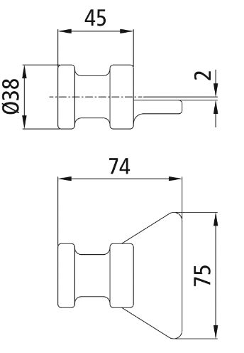 Rhiwa Quality locking gear - for rapid lock H1155 - plain steel