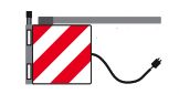 Rhiwa Quality Lengte/breedte markeringsbord - rechts voor - met led