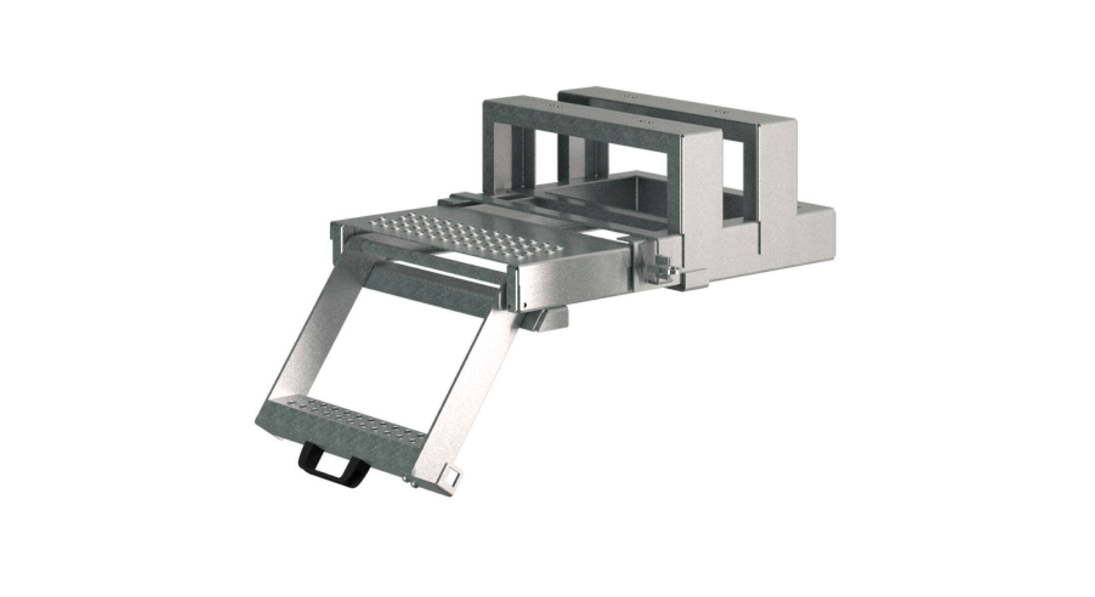 Takler marchepied extensible - 1 marche - 479 x 480 x 263 mm (LxlxH) - avec plateau