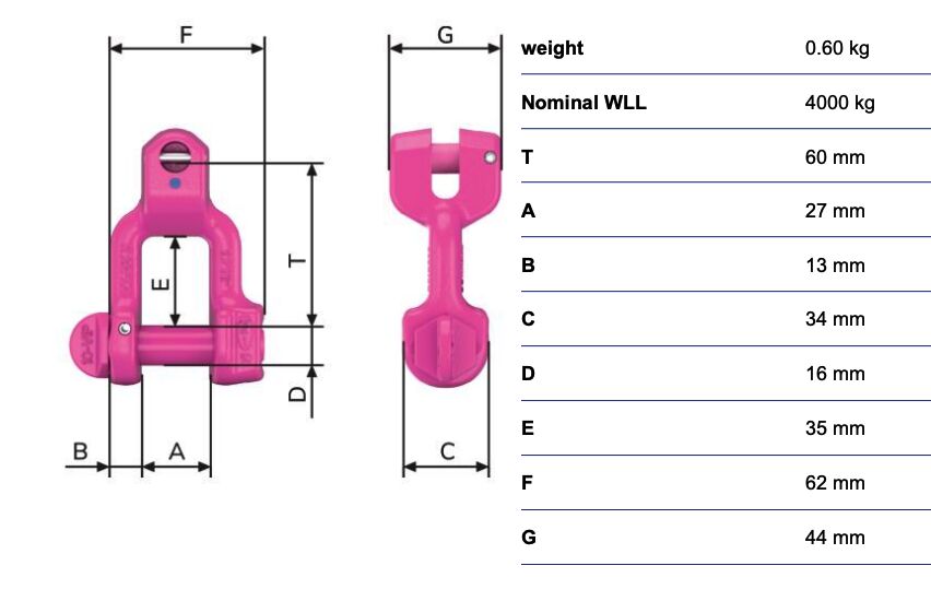RUD VIP-Fork head shackle VV-GSCH-10