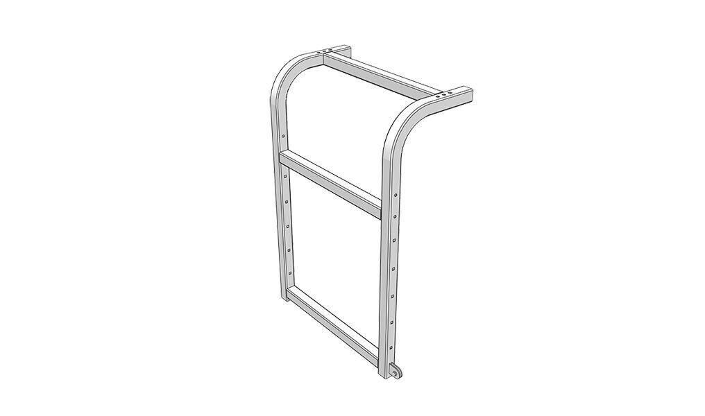 Edscha bow end - front left/rear right - for Edscha sliding bow roof