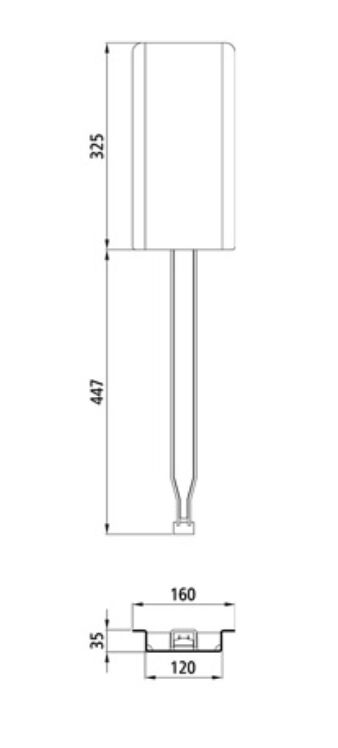 Kinnegrip K20 kinnetop verlengstuk met top profiel - voor 800 tot 1200 mm rong - staal