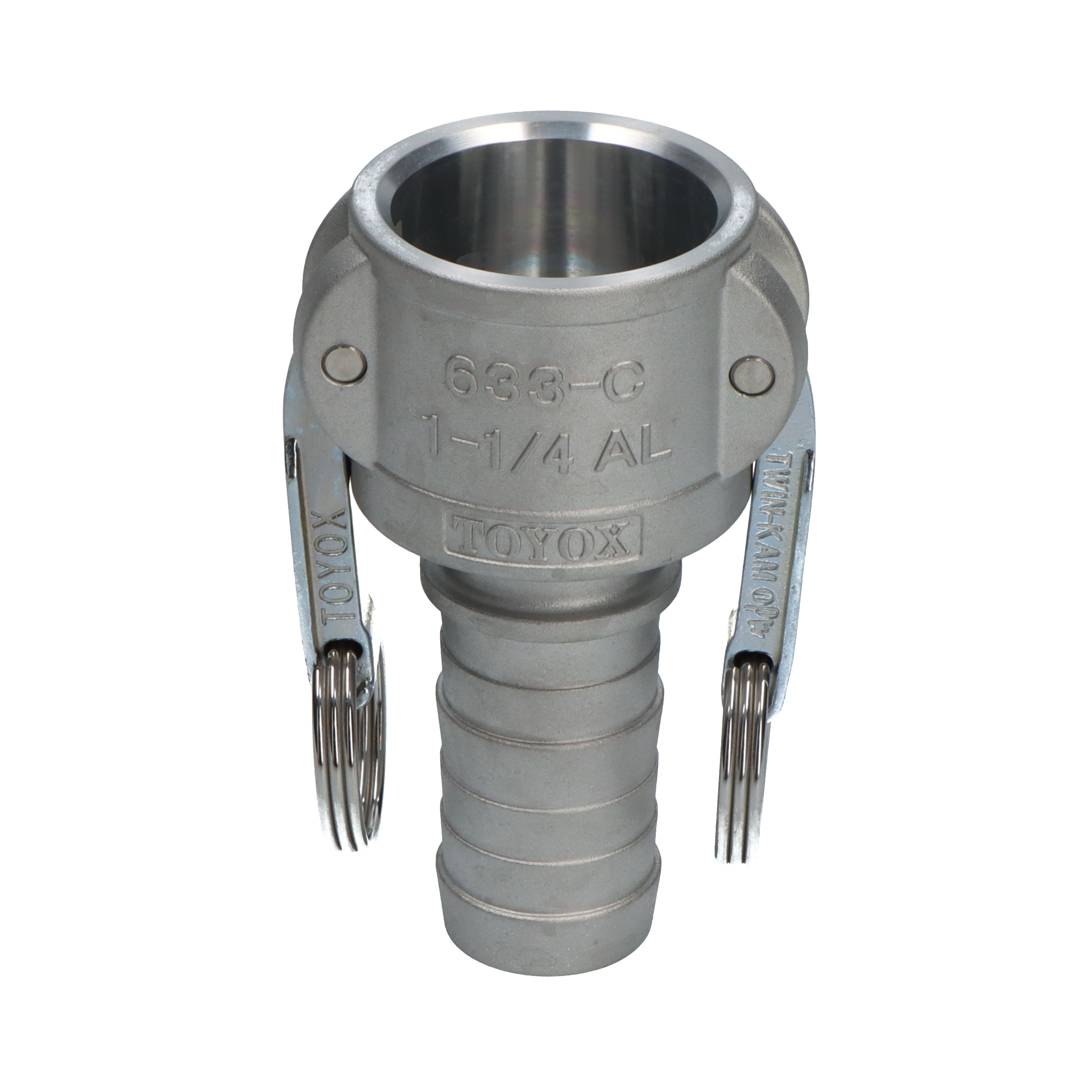 OPW koppeling Kamlok coupler C 1,1/4" slangtule voor slangklemmen Alu