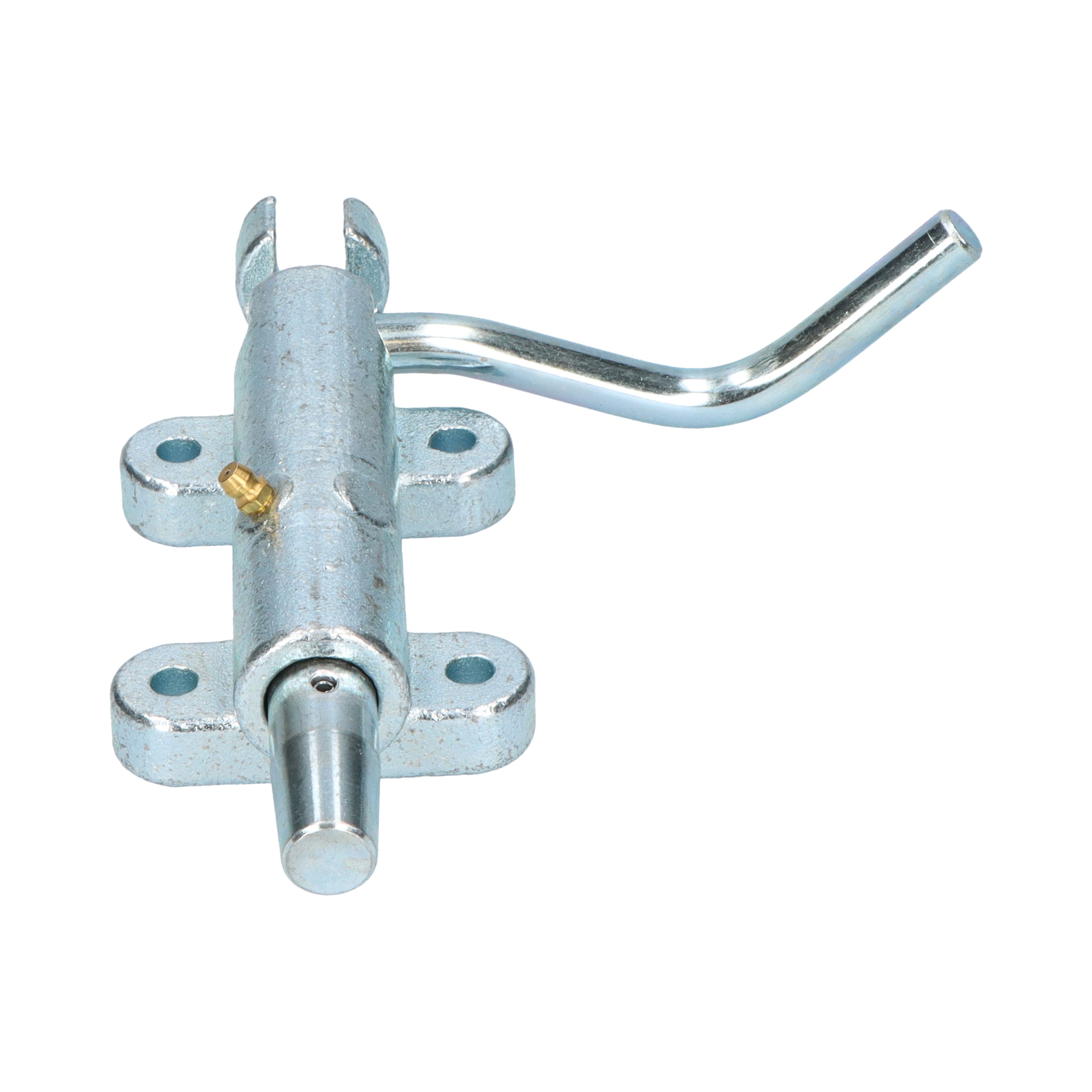 Rhiwa Quality spring pin lock - right - with grease nipple - zinc-plated