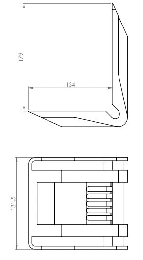 Rhiwa Quality edge protector 134 x 179 x 131,5 mm