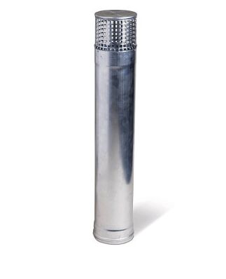 REMKO rookgasafvoerpijp - incl. regenkap - 870 mm - voor heater ATK 25