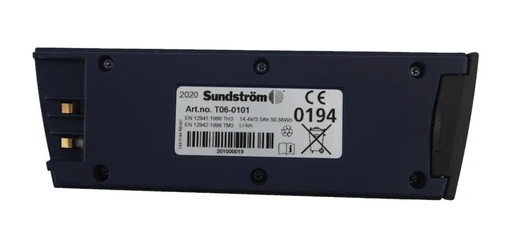 Sundström SR 502 - accu - 3,5Ah - Li-ion - 14.4V - voor ventilator unit SR 500
