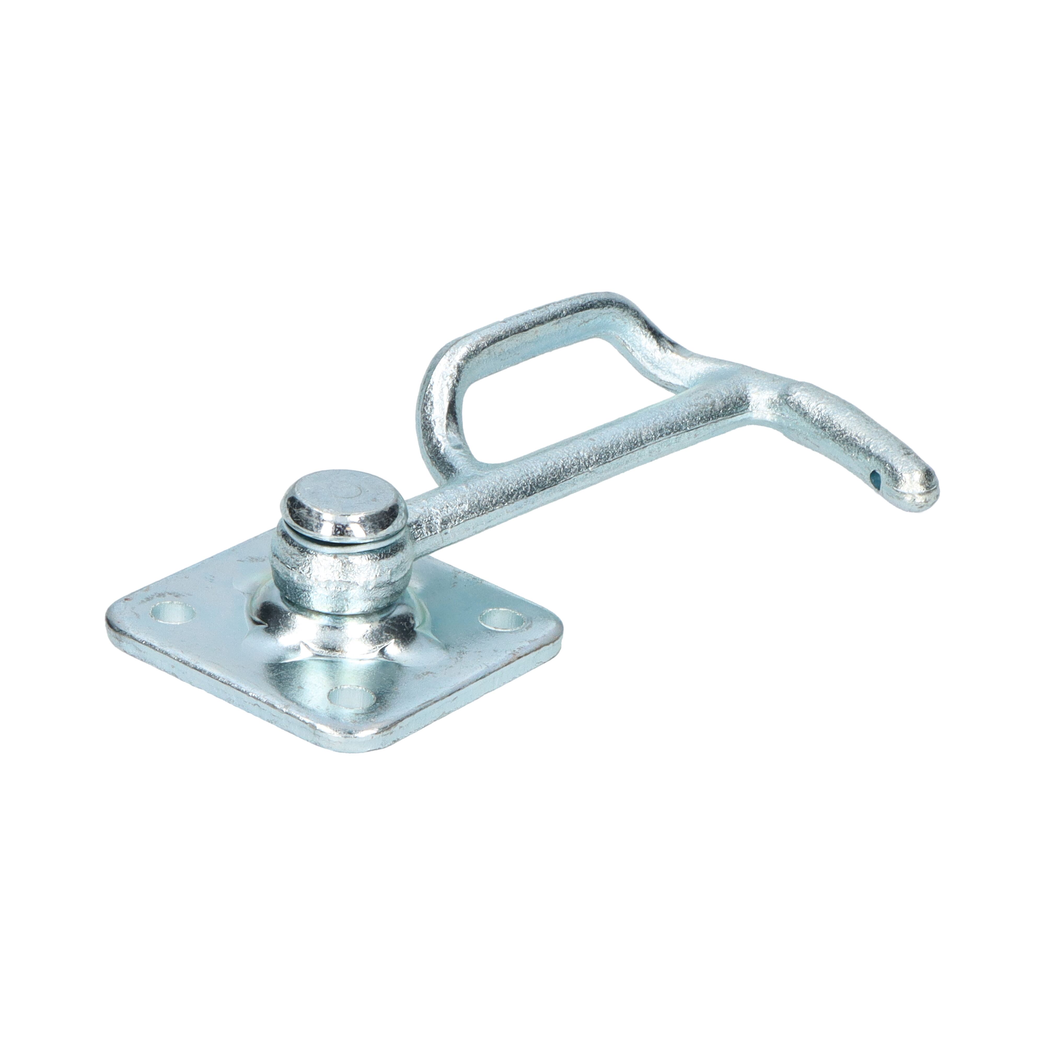 Rhiwa Quality hook no. 1 - right - with bracket - zinc-plated