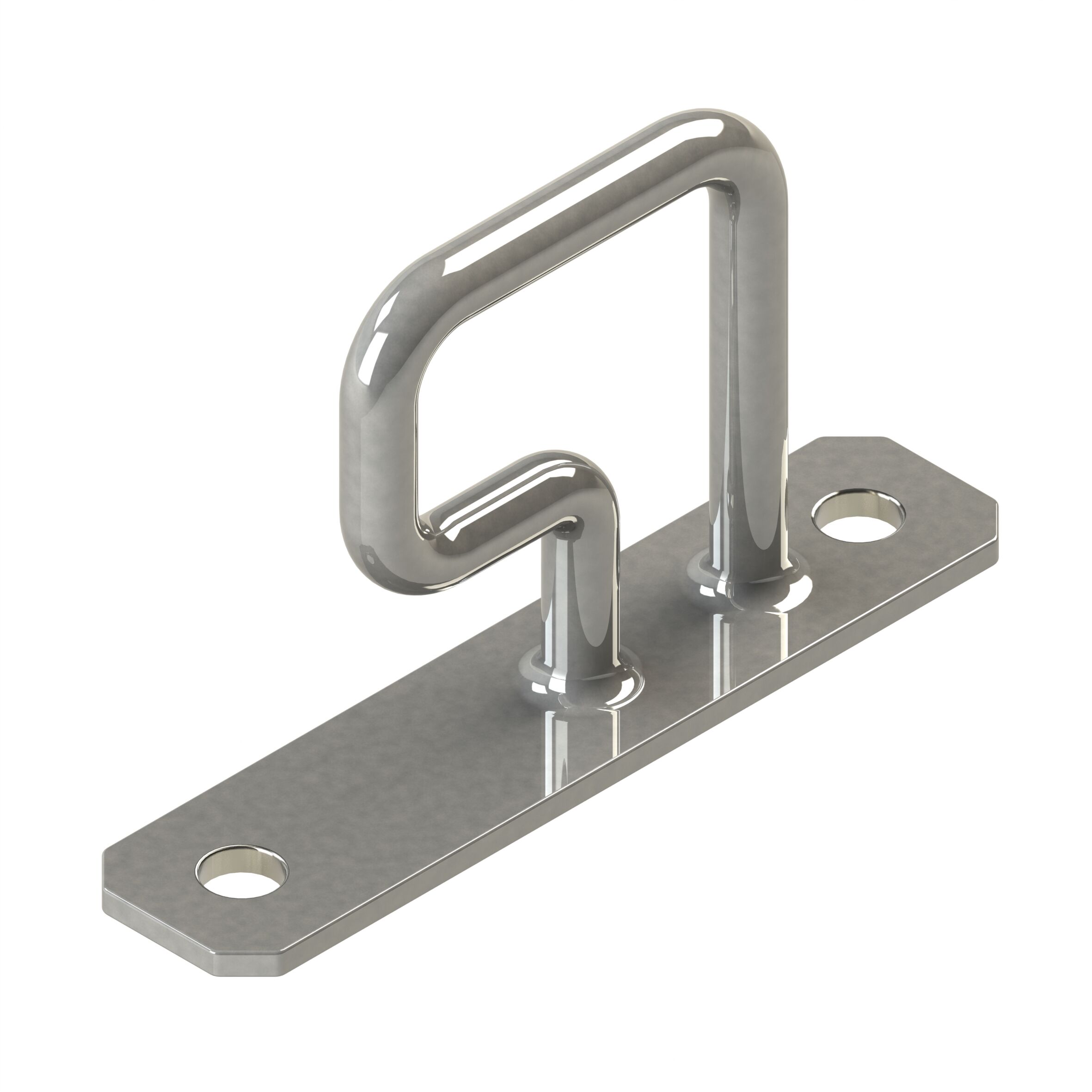 Pommier eye with nose - height external 38 mm - zinc-plated