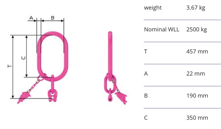 RUD VIP-Special master link one strand VSAK-1-8/190
