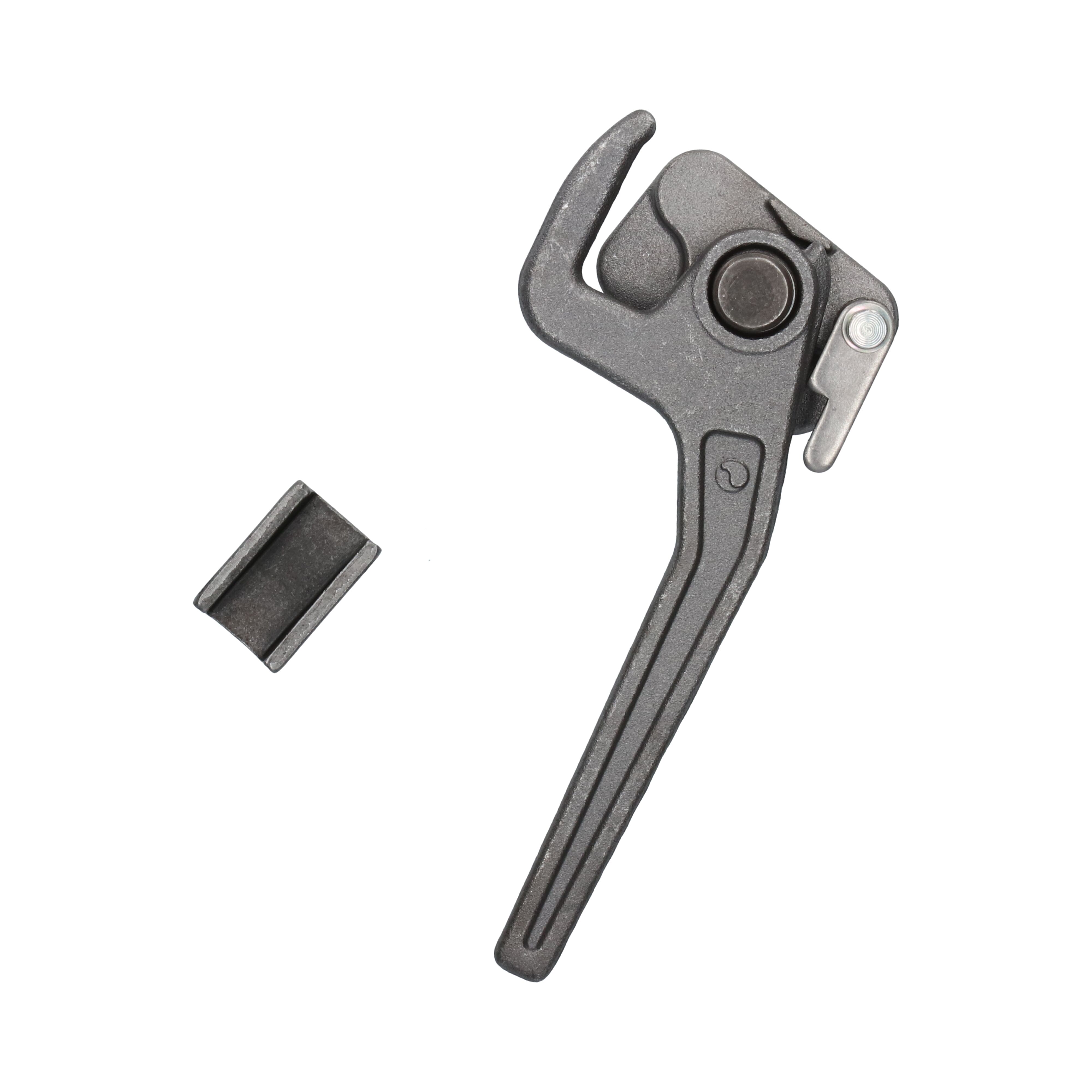 Pommier dropside locking gear - left - incl. keeper - plain steel