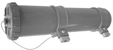 Pommier document tube Ø 75 mm - length 330 mm - grey plastic