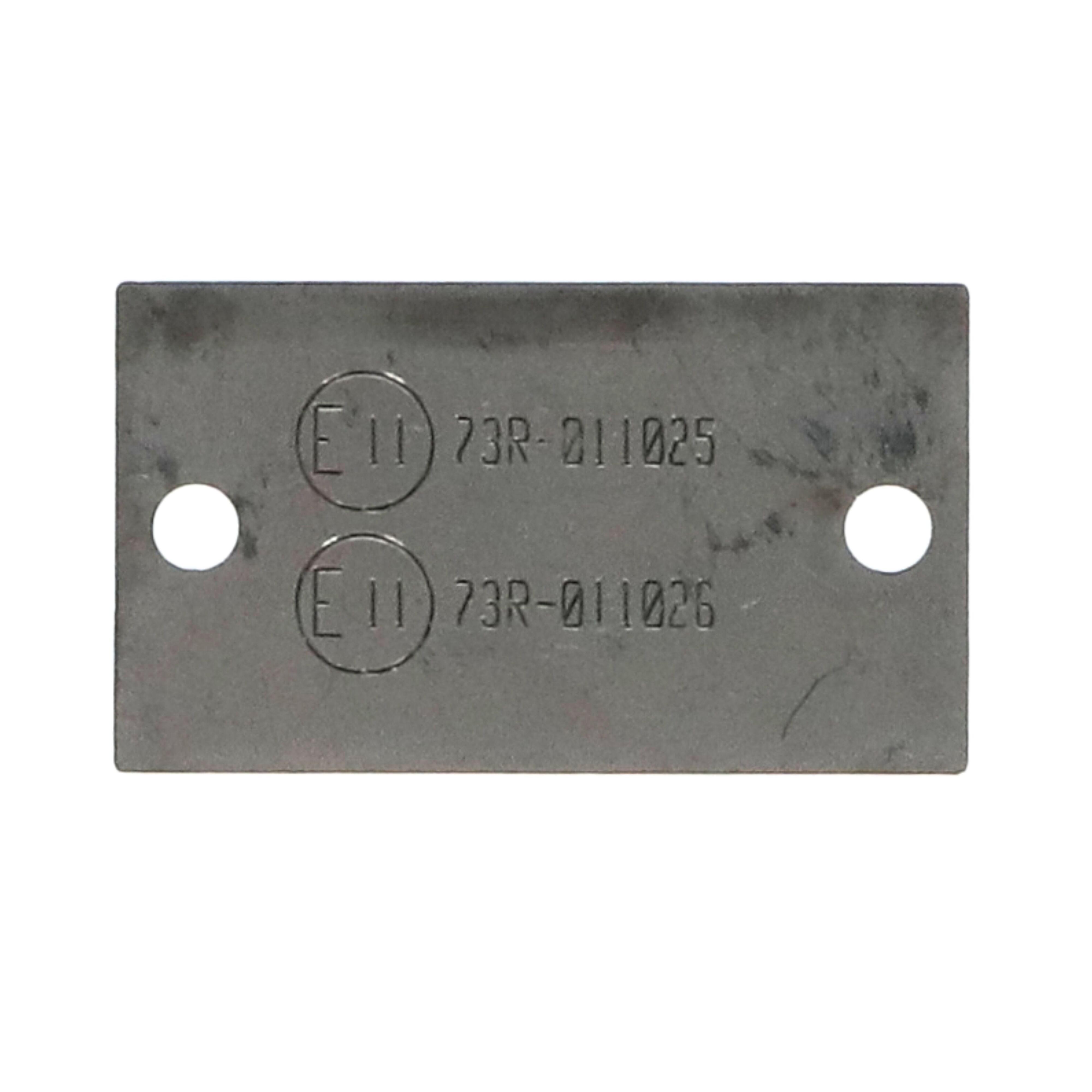 Takler plaque d'homologation pour protection latérale