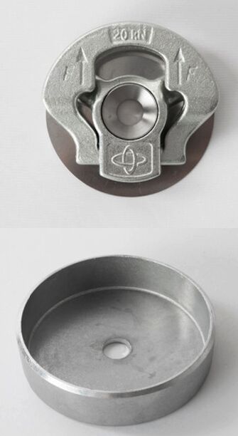 Rhiwa Quality sjorkom 20kN - met draaibaar oog - schroef model - aluminium