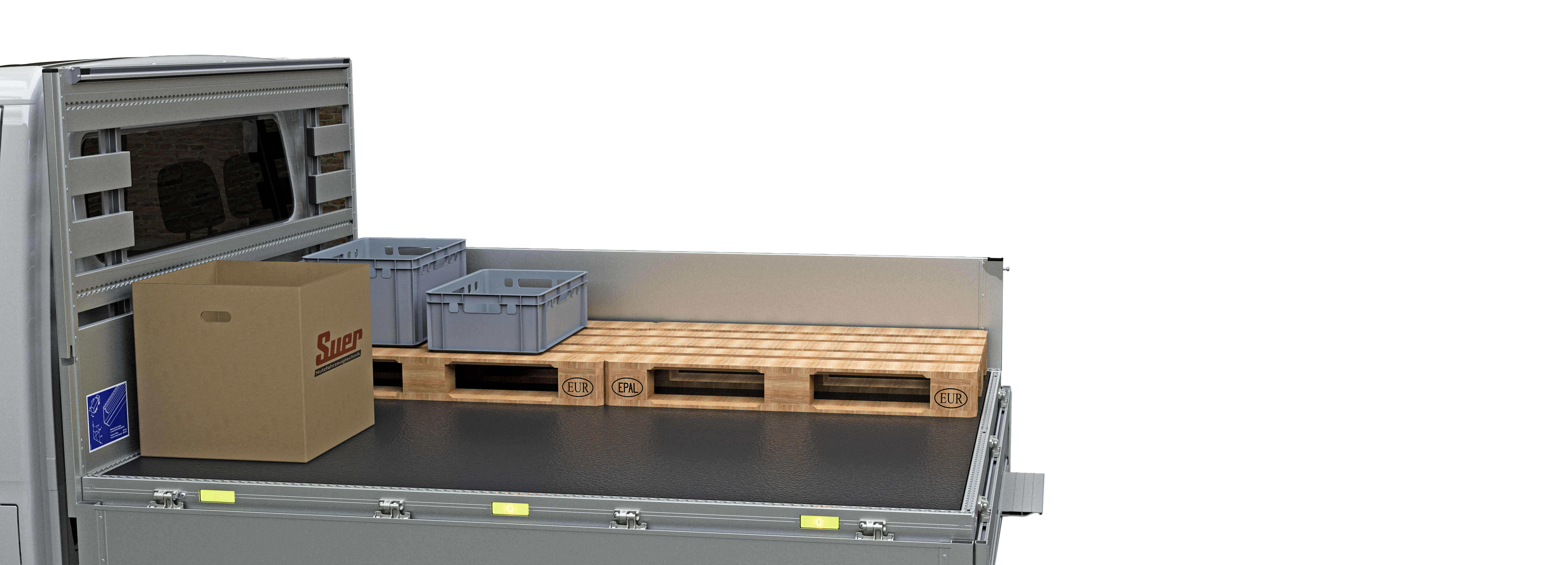 Rhiwa Quality lichtgewicht laadbak ASPLe voor KIA PV5 chassis