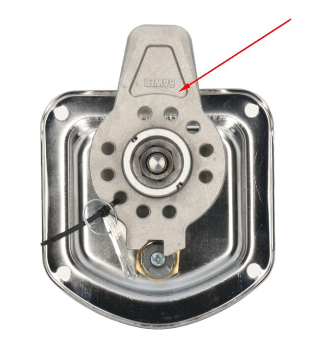 Bawer latch tongue - aluminum - for Bawer drop-T lock