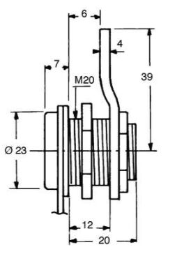 Pommier cylinder lock - incl. dust cap - different key numbers