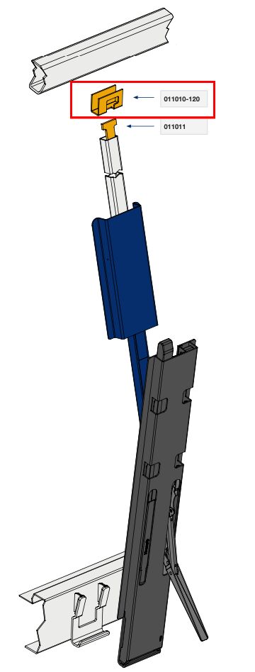 Kinnegrip K20 / K4 top keeper kinnetop 120 mm - plain steel