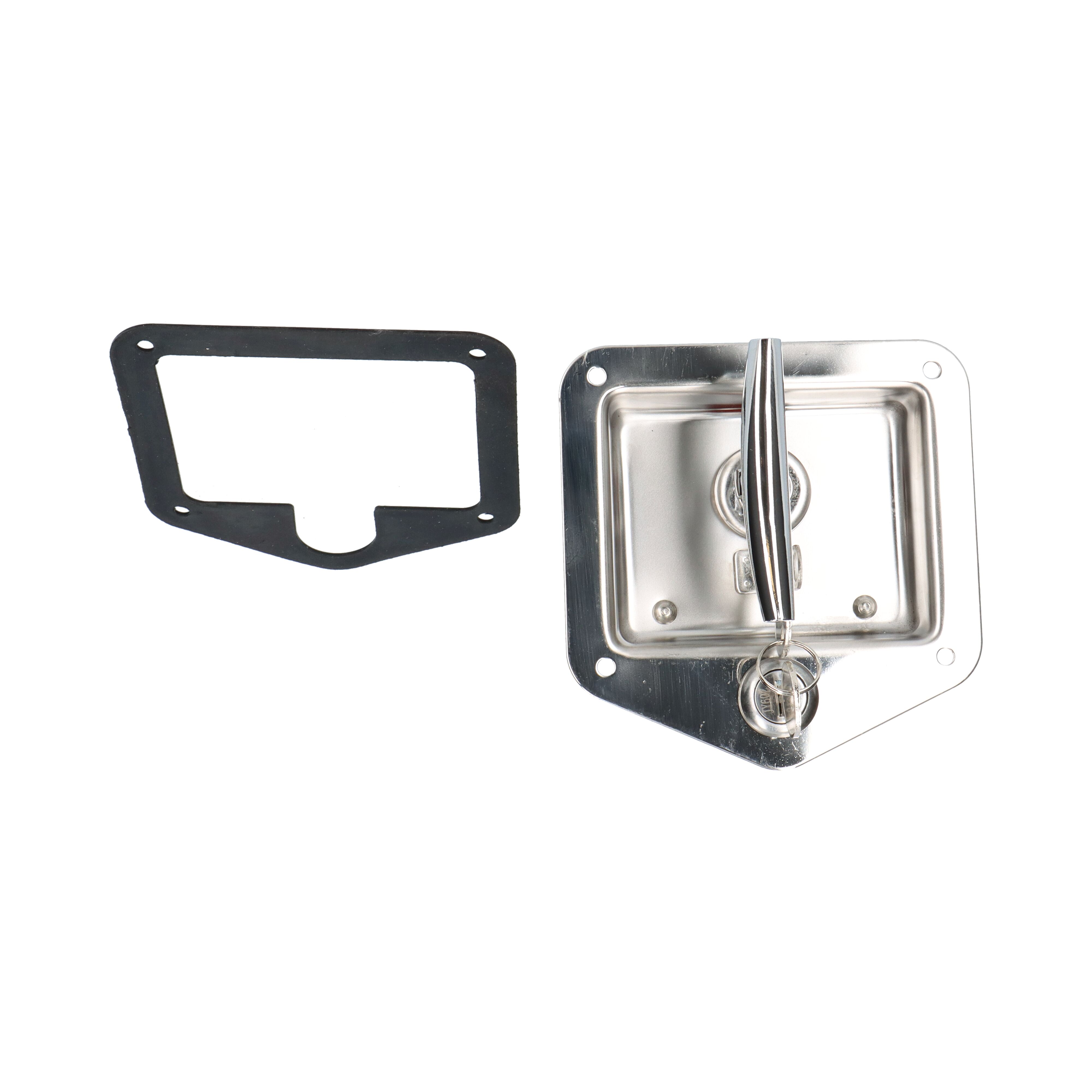 Pommier drop-T slot - 3-weg - verstelbaar 35-53 mm - gelijke sleutels - RVS