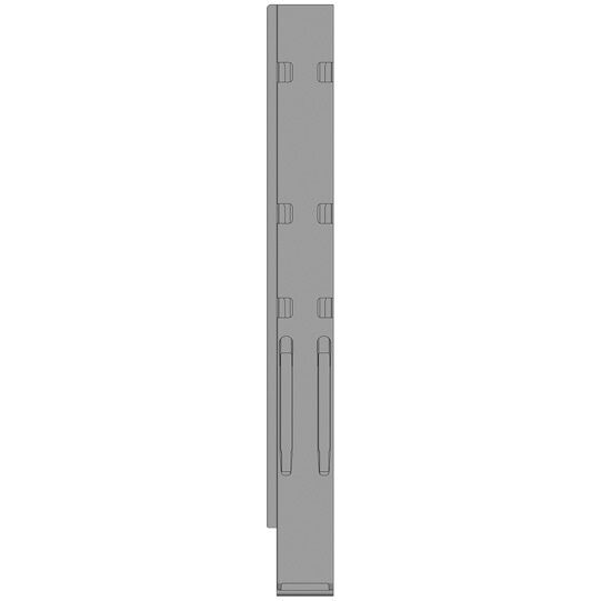Kinnegrip K20 rear pillar - 1100 mm - left - with fastener - KTL