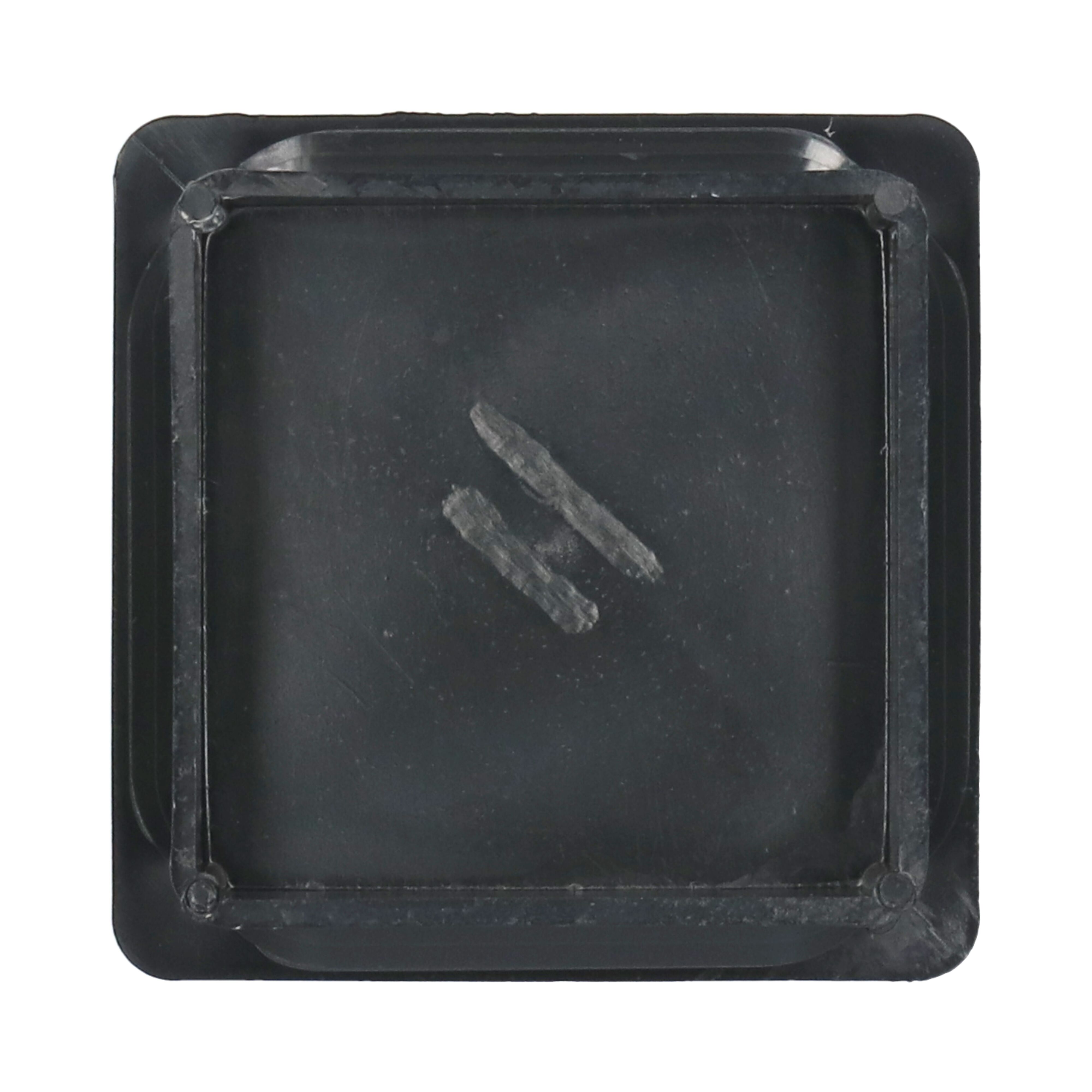 Rhiwa Quality end cap 100 x 100 mm - black plastic