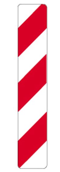 Rhiwa Quality lengte/breedte markeringsbord - 140 x 800 mm - links - klasse 1