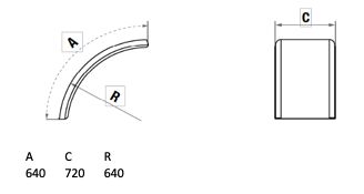LAGO spatschild Wheelmate - 720 x 640 x 640 mm (BxLxR)