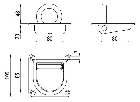Rhiwa Quality cuvette 1 tonne - modèle pêcheur - galvanisée