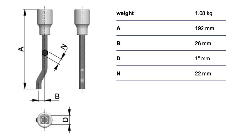 Hi Rud RUD socket wrench for starpoint VRS-M36 (79020793610), RUD | Vehicle ...