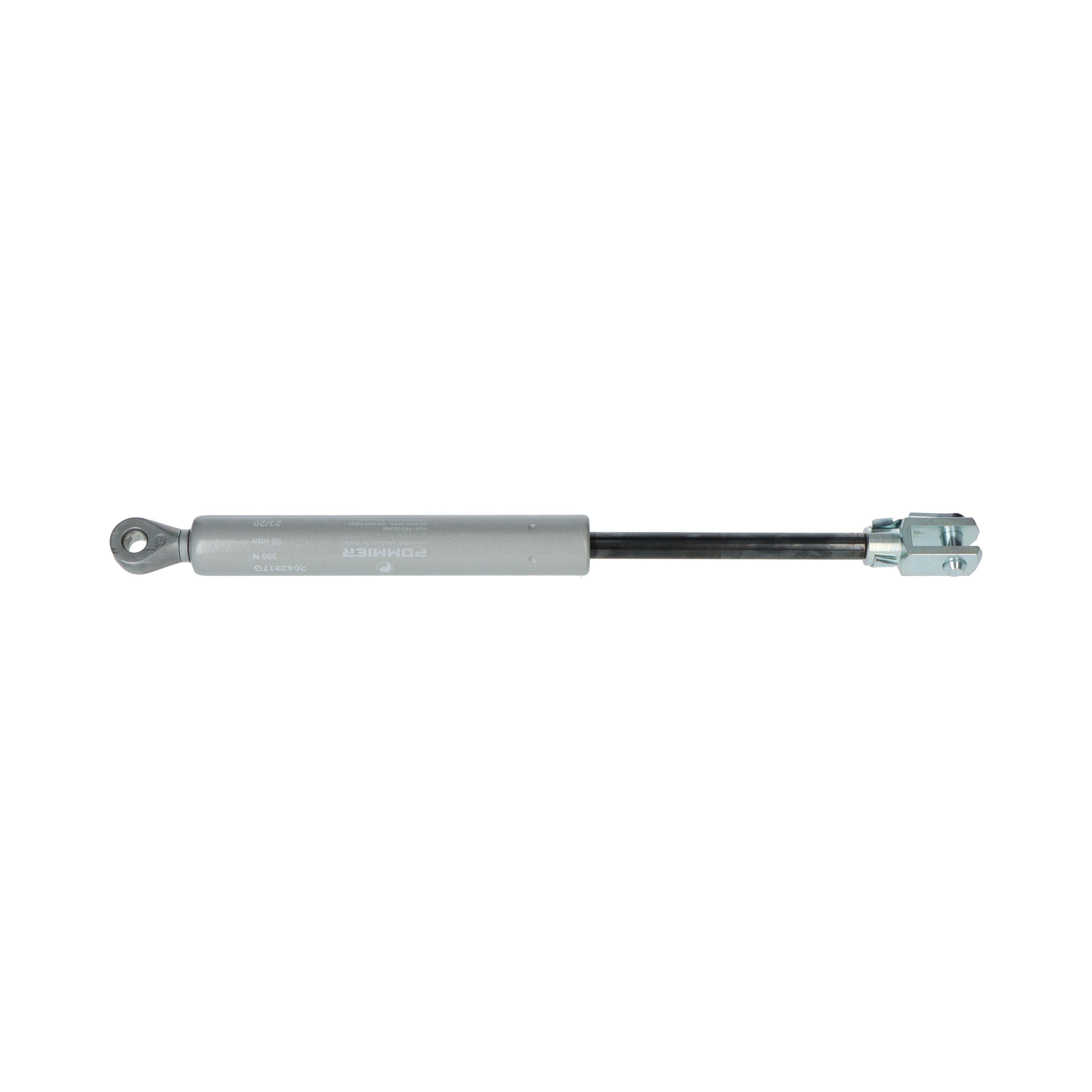 Pommier gas spring 10/22 - 100-311 mm - 350 Nm - eyelet/fork