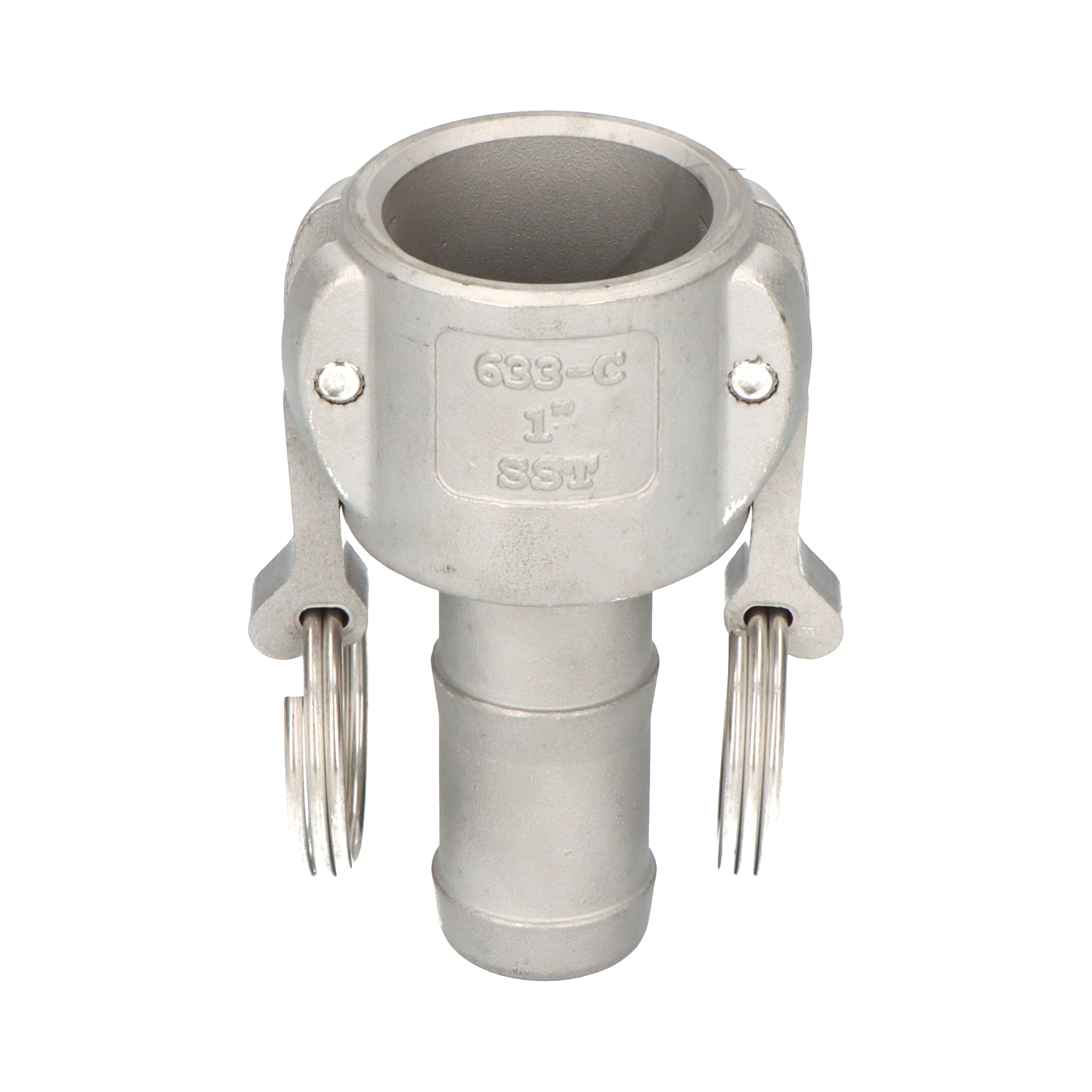 OPW coupler Kamlok coupler C 1" hose shank for hose clamps SS