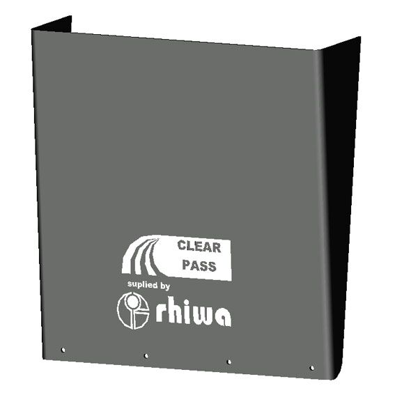 Rhiwa Quality spatbak clear pass anti-spray - 700 x 660 x 150 mm (BxHxD)