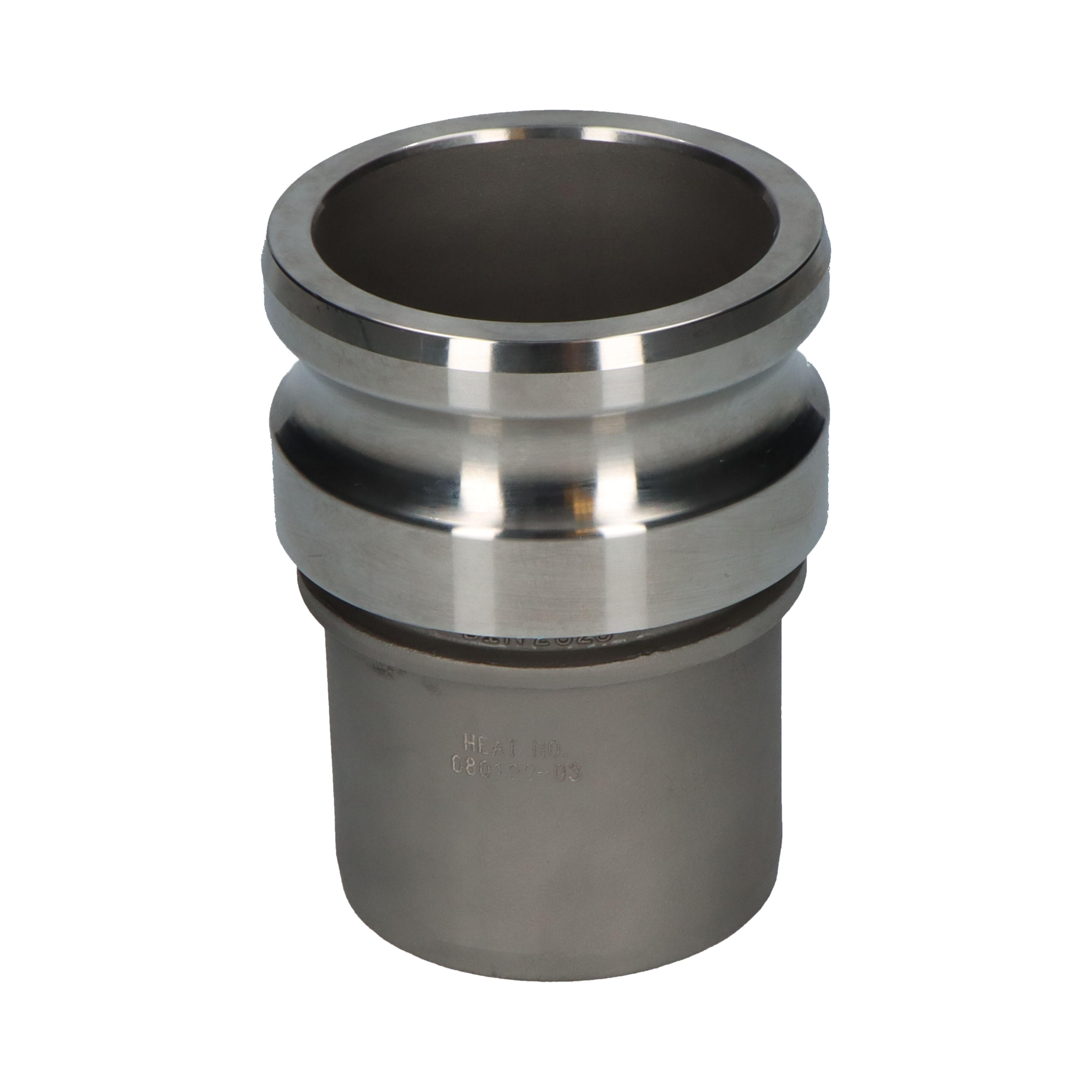 OPW koppeling Kamlok adapter E 1,1/2" gladde slangtule met borgrand RVS