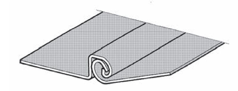 Pommier piano hinge rolled 60 x 1 x 4000 mm (WxTXL) - undrilled - stainless steel