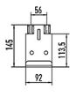 Rhiwa Quality pillar mounting - steel