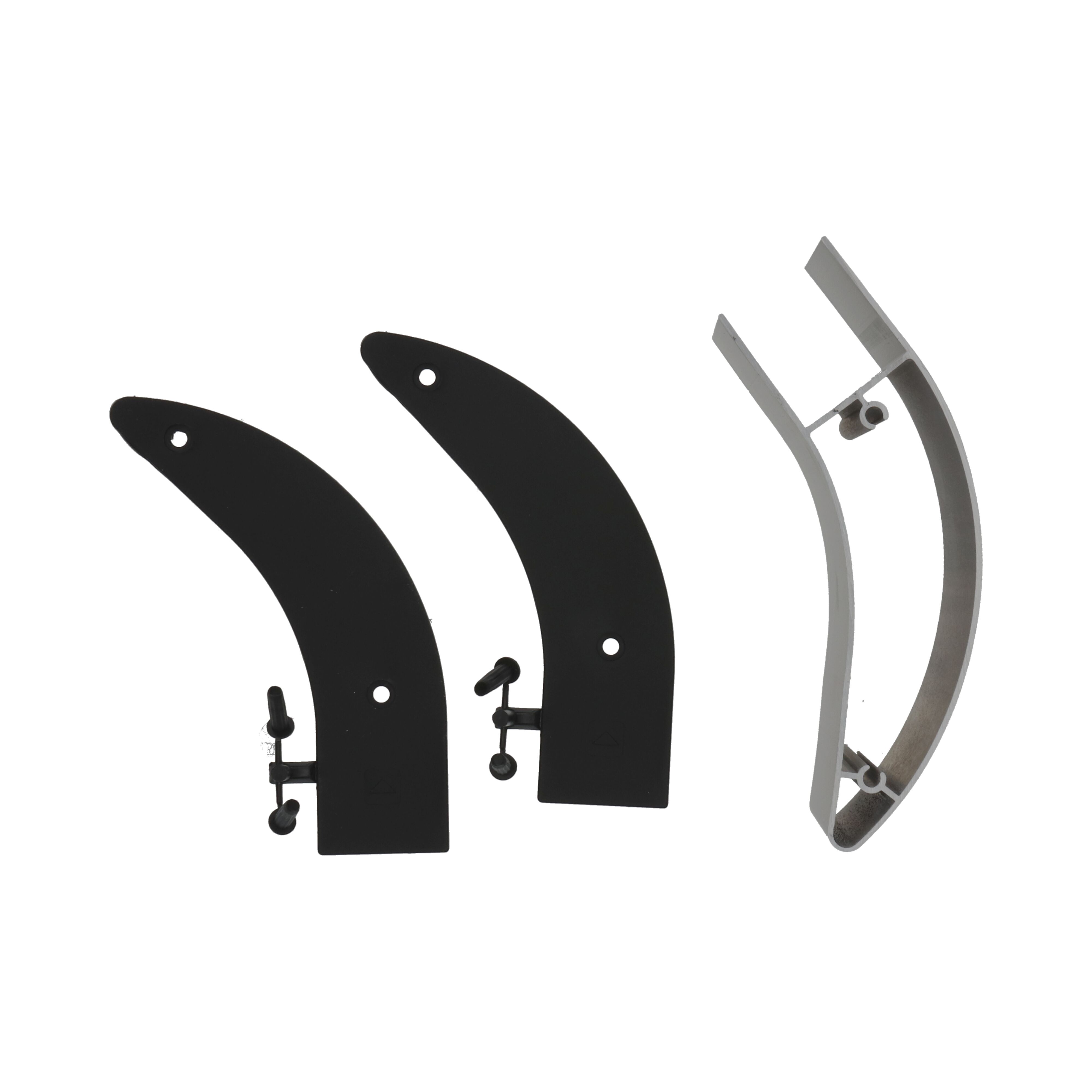 Takler pièce d'angle 100 mm en partie supérieure - couler le plan de protection latérale en aluminium - aluminium