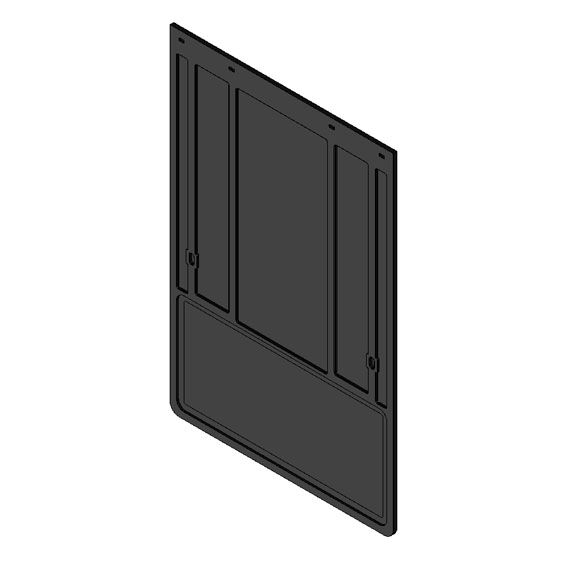 Rhiwa Quality frein Bavette 600 x 900 mm - caoutchouc