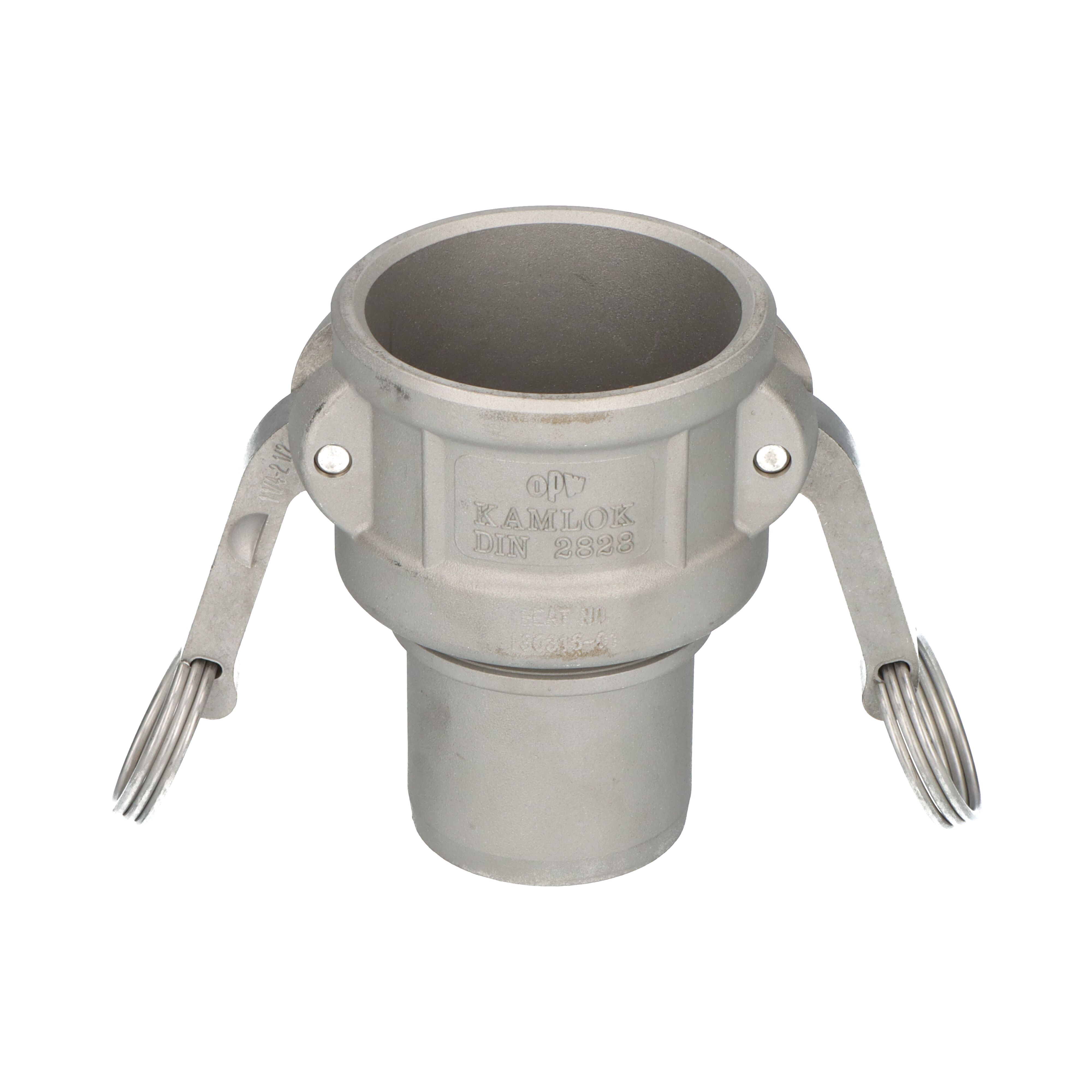 OPW raccord Kamlok coupler C 2" embout lisse pour tuyau avec collerette en inox