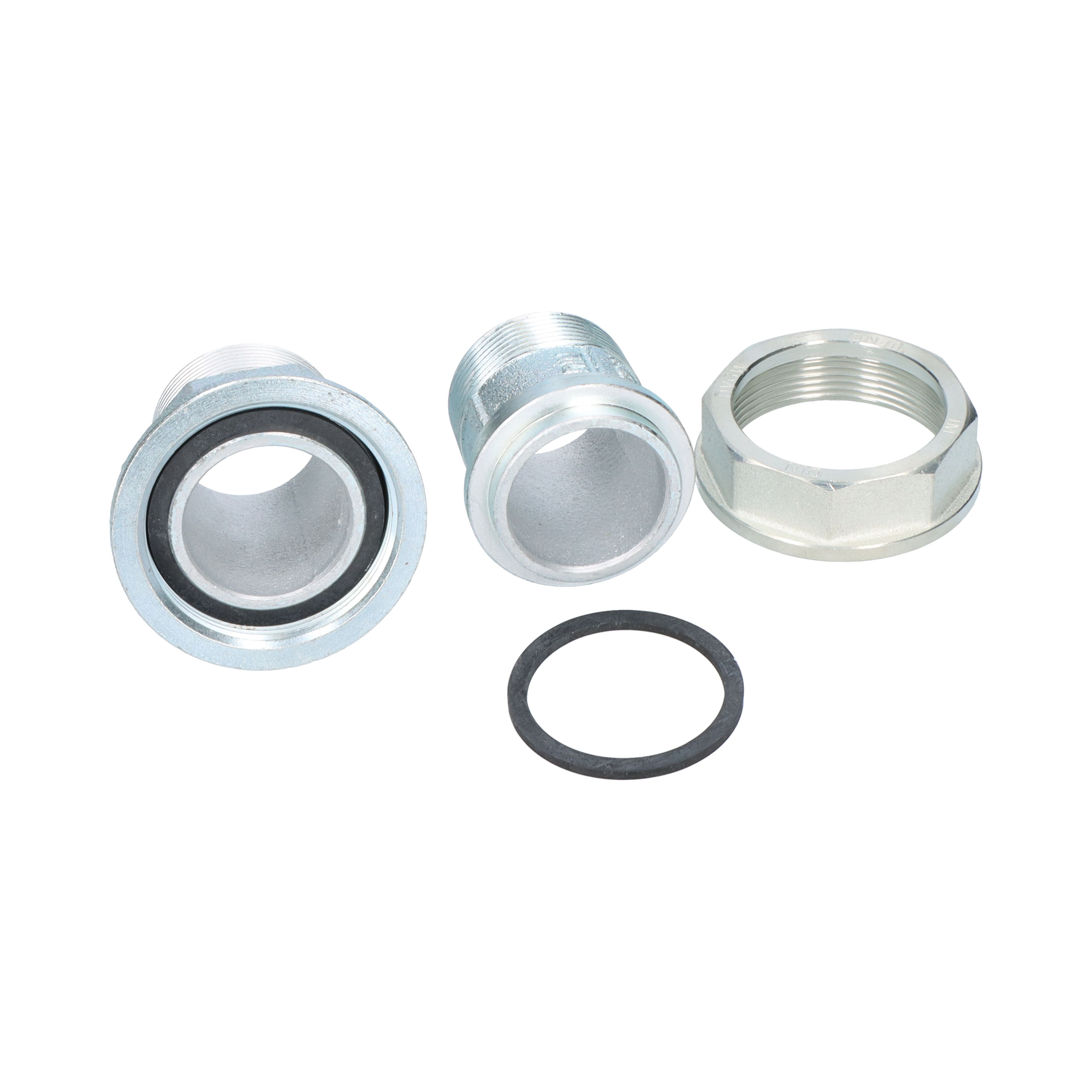 Gasmeterkoppeling G10/G16 R1½" x G2" (Bu/Bi)