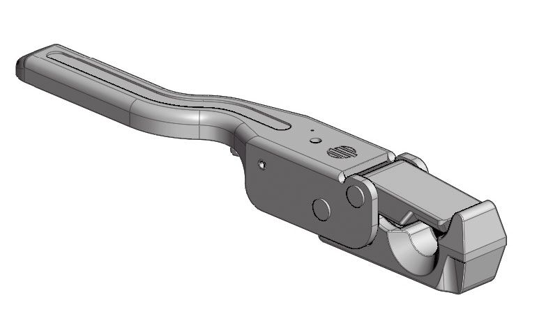 Rhiwa Quality external lock side board - right - plain steel