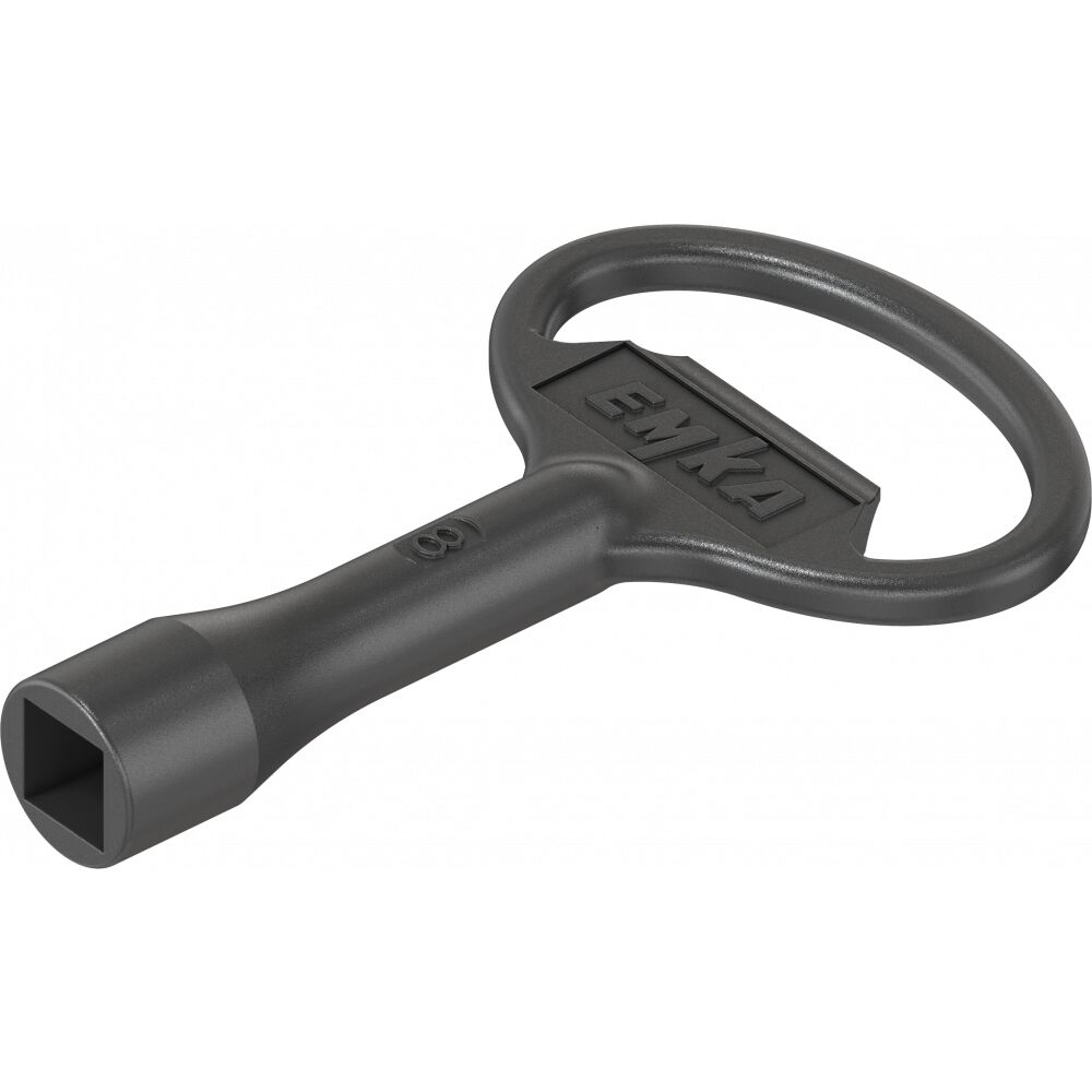 Rhiwa Quality clé carrée - 8 mm intérieur - zamak noir
