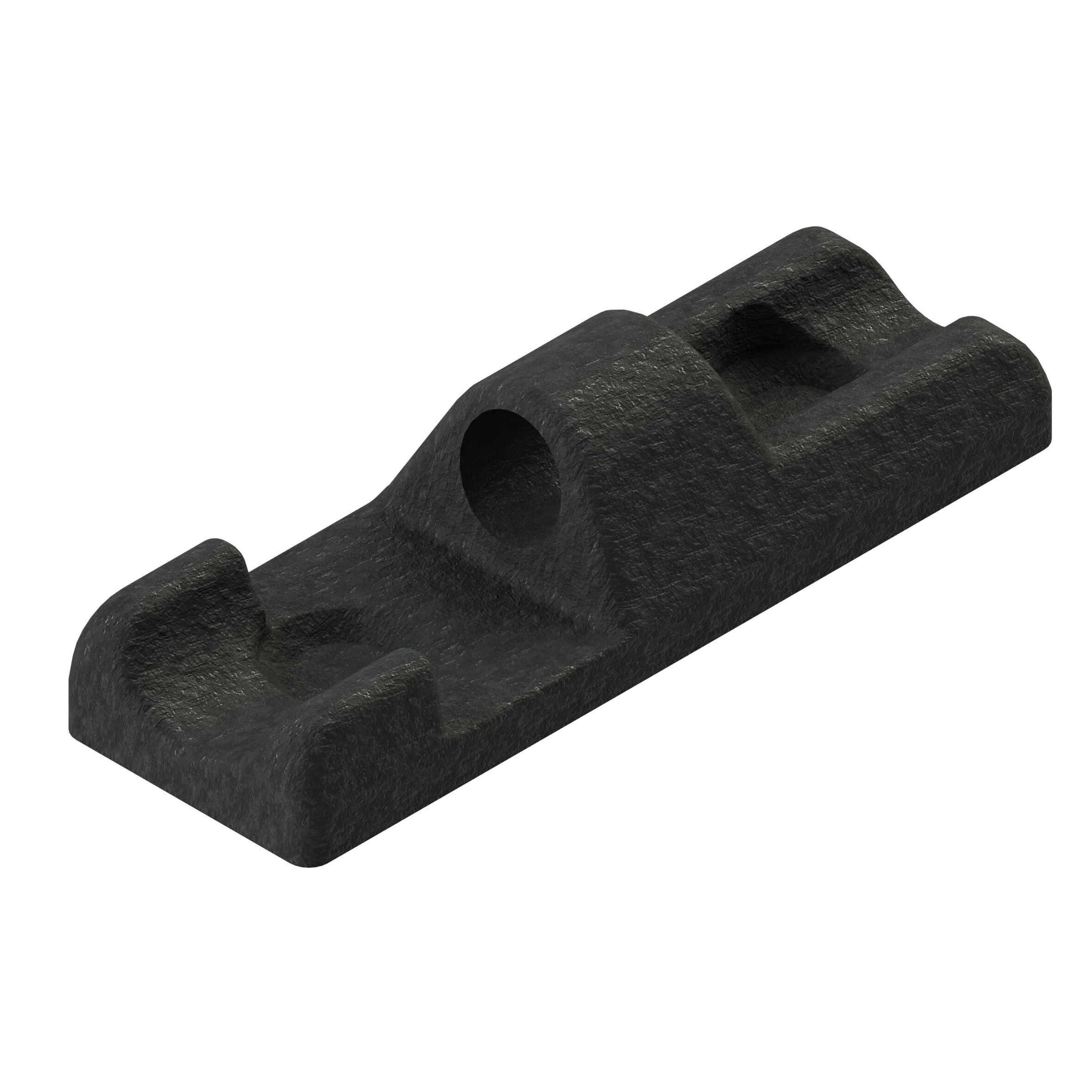 Rhiwa Quality side board hinge keeper 120 x 40 mm - plain steel