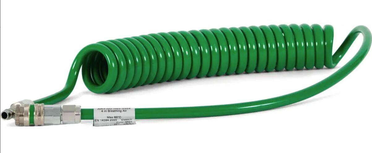 Sundström SR 360 - tuyau spiralé à air comprimé - 4 mètres - vert - PU