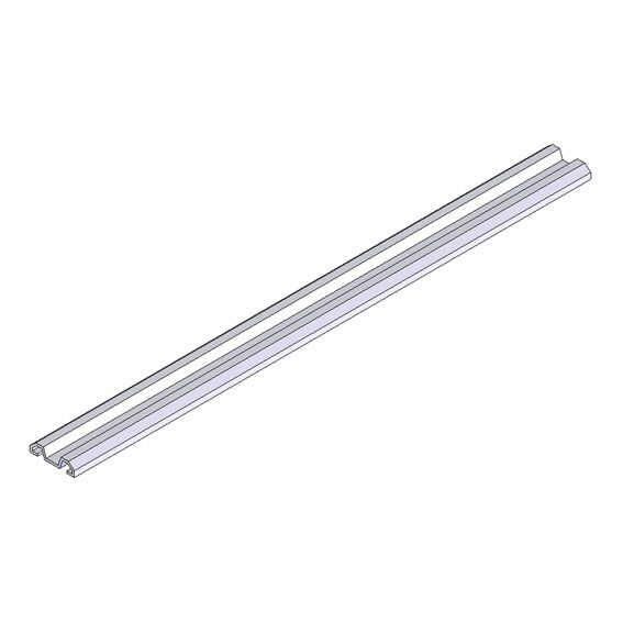 Pommier conduit 5000 mm - for lighting wires - white PVC
