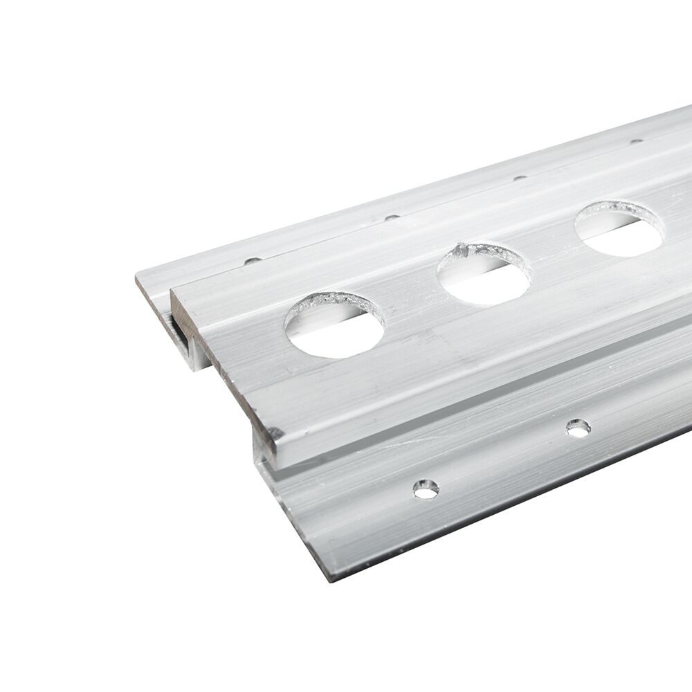 Rhiwa Quality flower anchor rail - hole Ø 20 mm - 6000 mm - anodised aluminum