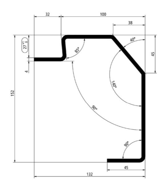 Rhiwa Quality poutre de rive 152 x 100 x 27 mm - longueur 7,5 mètres - acier
