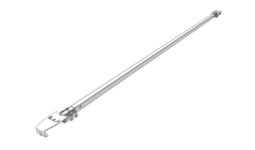 Edscha barre - 2550 mm - avec chariots (paliers à rouleaux) - pour Edscha CS Ultraline HD