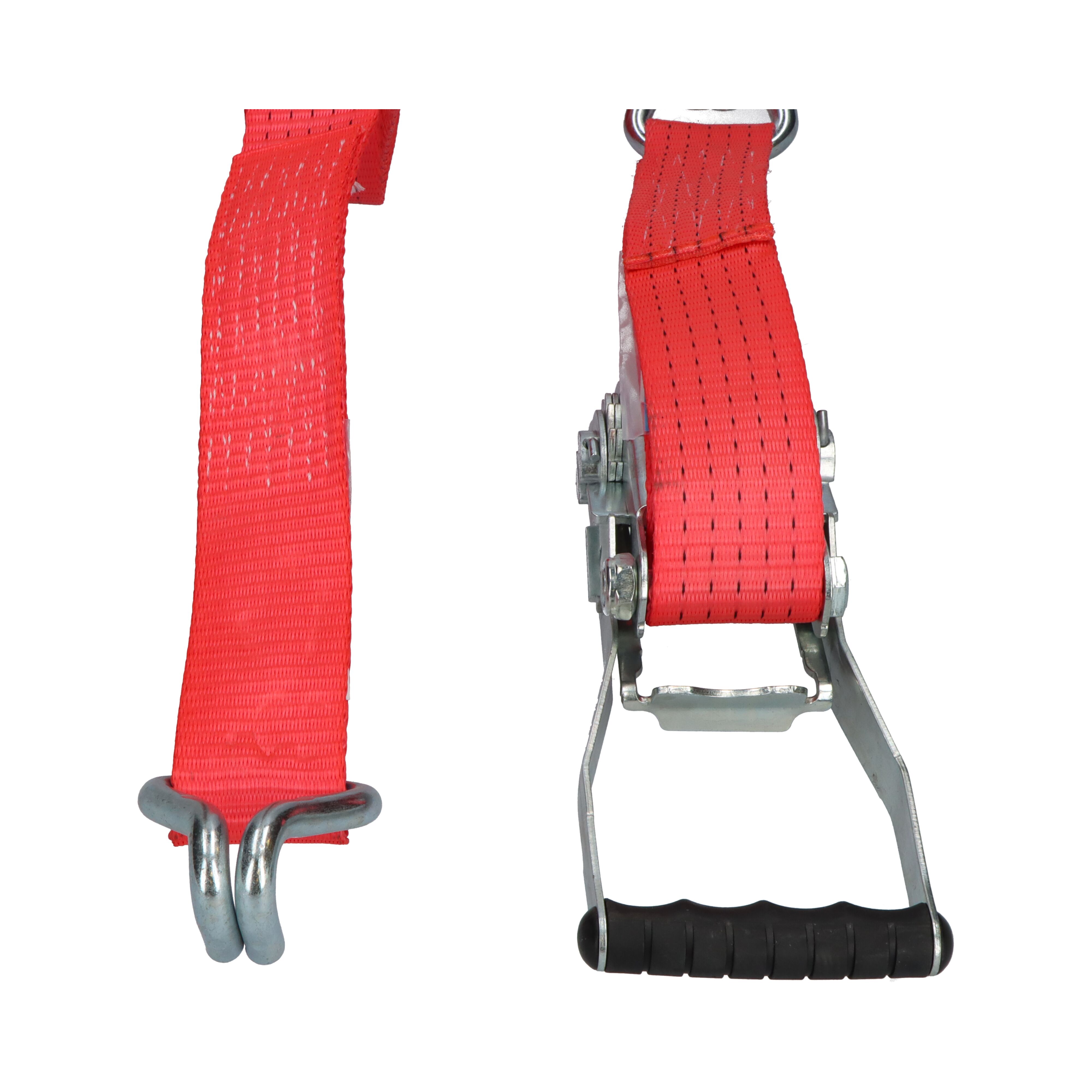 Rhiwa Quality sjorband 50 mm - met ratelsluiting en dubbele punthaak - 12000 mm
