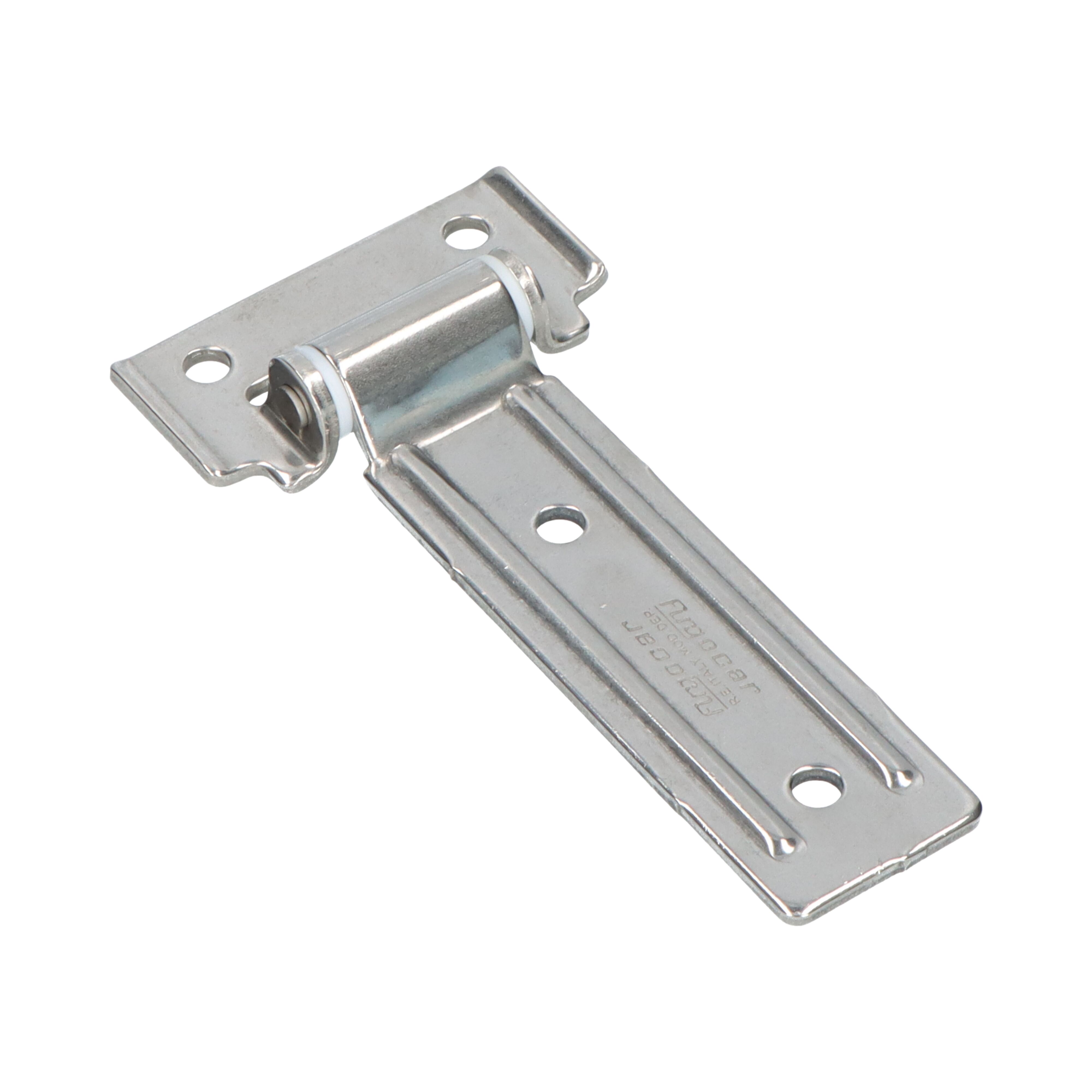 Pommier zijdeurscharnier vlak 109 mm - RVS